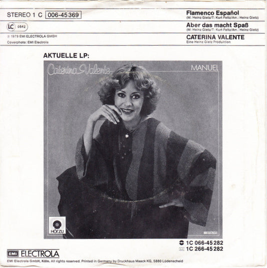 Caterina Valente : Flamenco Español (7", Single)