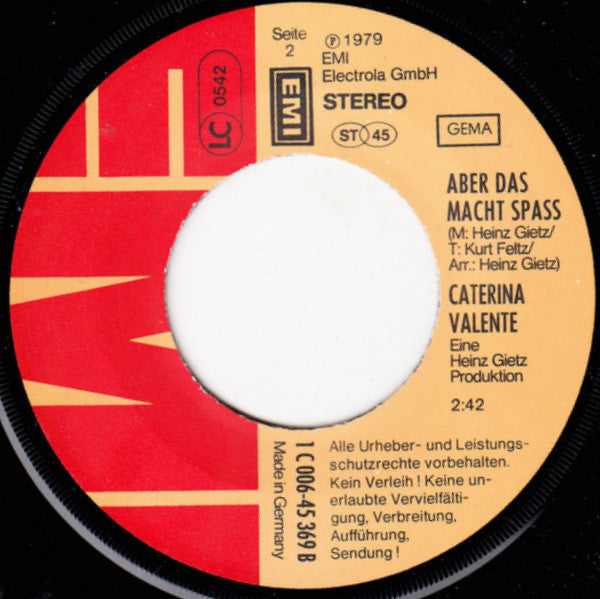 Caterina Valente : Flamenco Español (7", Single)