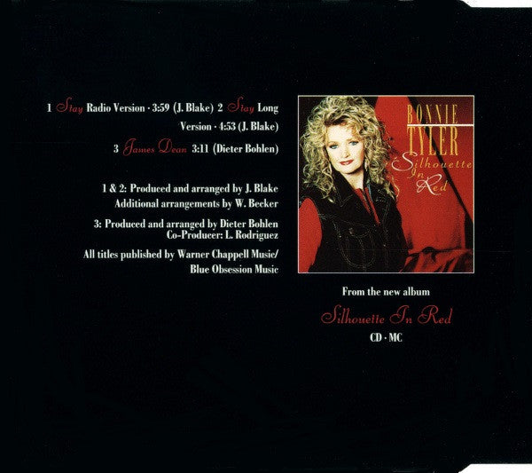 Bonnie Tyler : Stay (CD, Maxi)