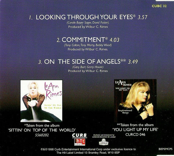 LeAnn Rimes : Looking Through Your Eyes / Commitment (CD, Single)