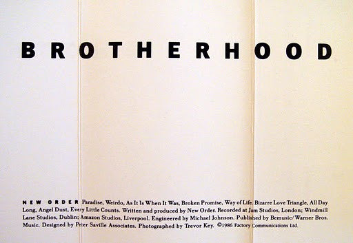 New Order : Brotherhood (Cass, Album, RE)