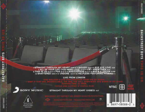 Backstreet Boys : This Is Us (CD, Album + DVD-V, NTSC, Reg + Dlx)