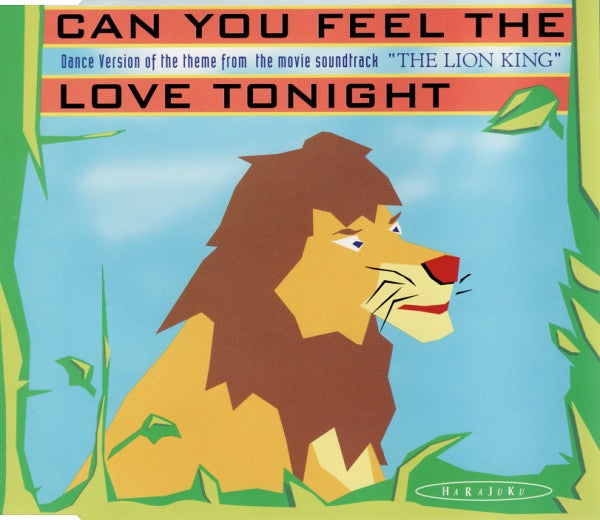 Harajuku : Can You Feel The Love Tonight (CD, Maxi)