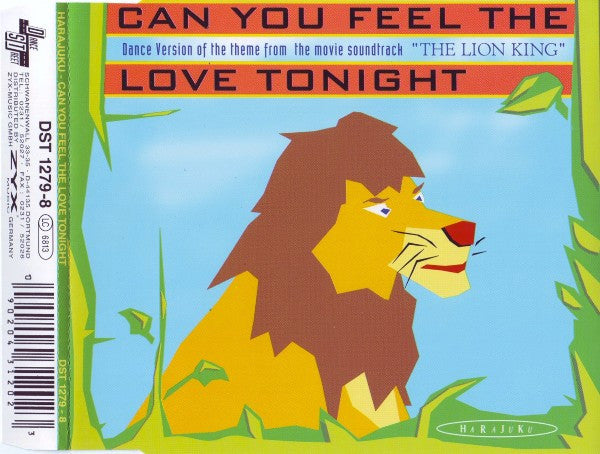 Harajuku : Can You Feel The Love Tonight (CD, Maxi)