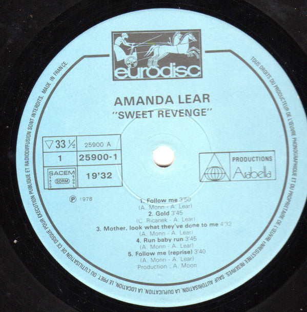 Amanda Lear : Sweet Revenge (LP, Album, P/Mixed, Gat)