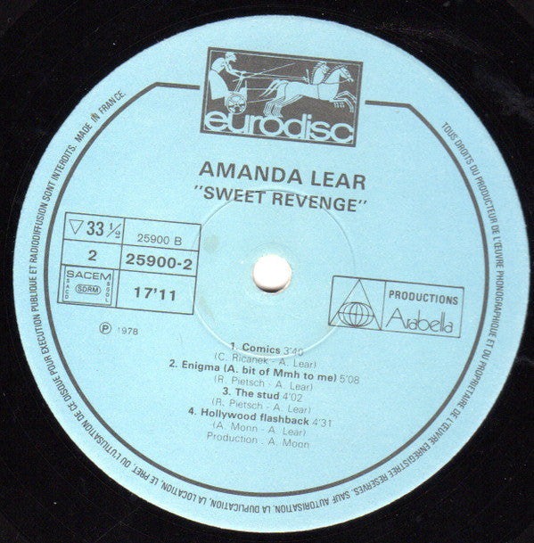 Amanda Lear : Sweet Revenge (LP, Album, P/Mixed, Gat)