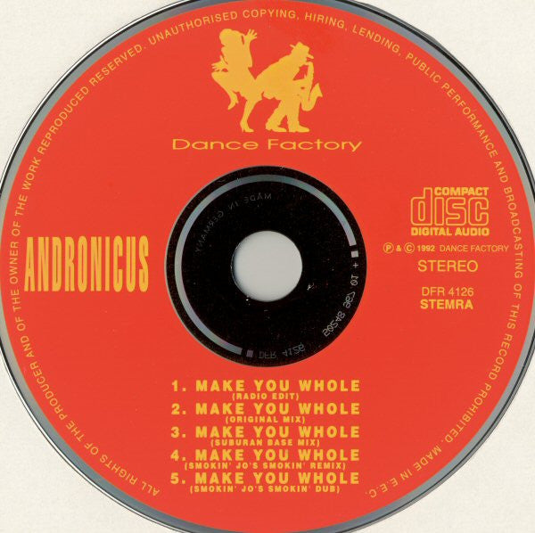 Andronicus : Make You Whole (CD, Maxi)
