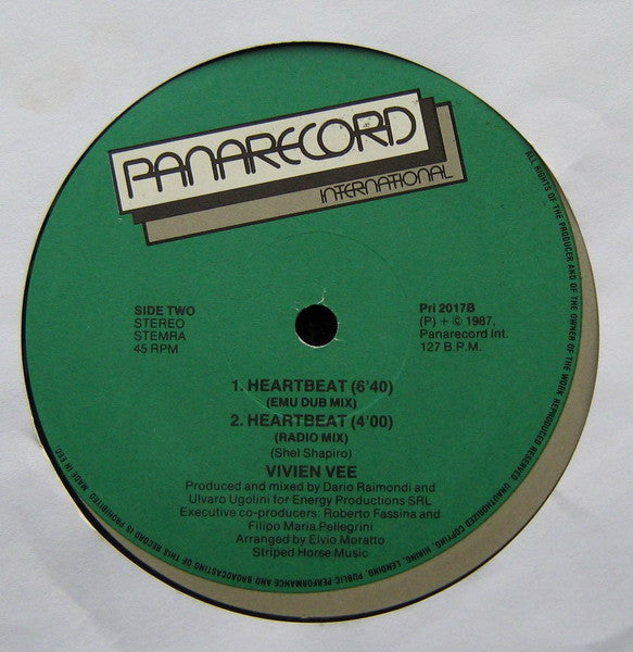 Vivien Vee : Heartbeat (12")