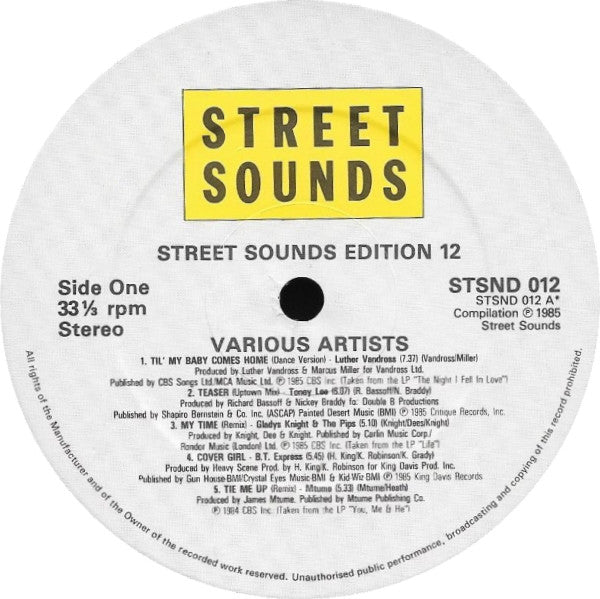 Various : Street Sounds Edition 12 (LP, Comp)