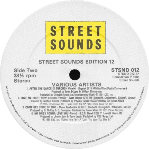 Various : Street Sounds Edition 12 (LP, Comp)