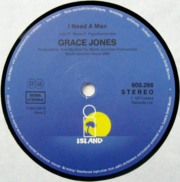 Grace Jones : La Vie En Rose (12", Single, RE)