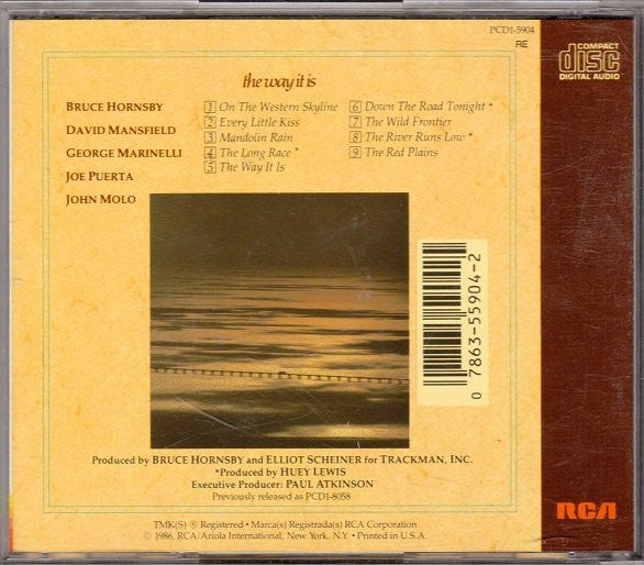 Bruce Hornsby And The Range : The Way It Is (CD, Album, RE, Dis)