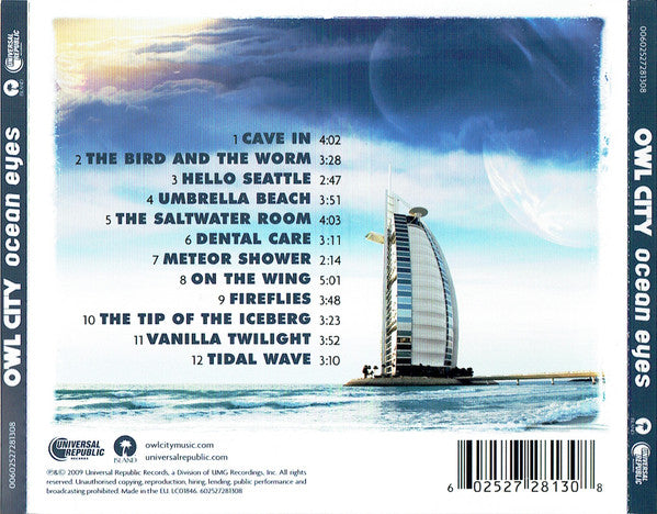 Owl City : Ocean Eyes (CD, Album)