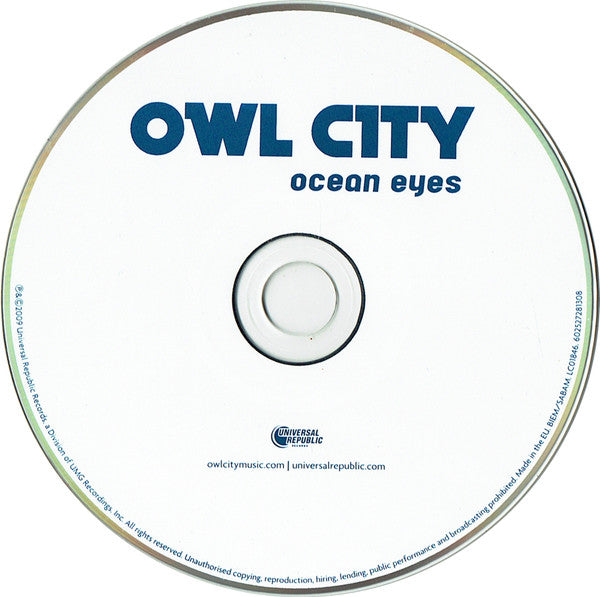 Owl City : Ocean Eyes (CD, Album)