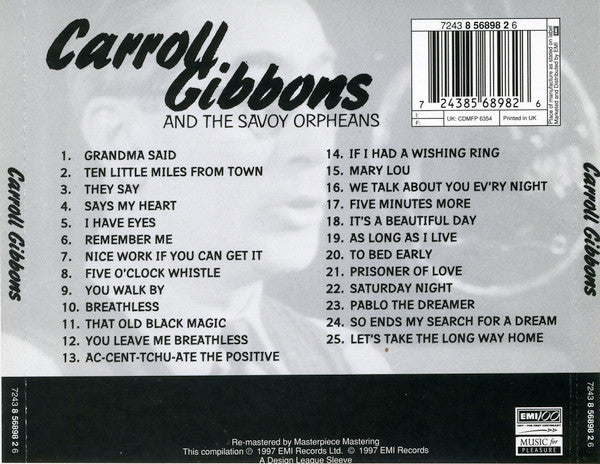 Carroll Gibbons And Savoy Hotel Orpheans : Carroll Gibbons And The Savoy Orpheans (CD, Comp, RM)