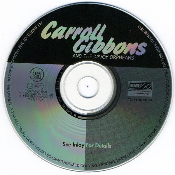 Carroll Gibbons And Savoy Hotel Orpheans : Carroll Gibbons And The Savoy Orpheans (CD, Comp, RM)