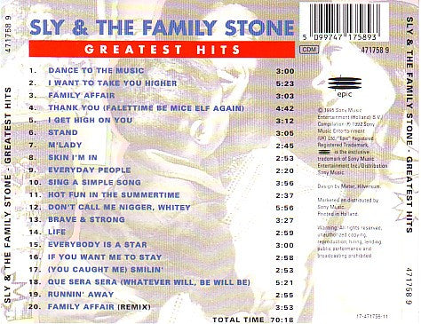 Sly & The Family Stone : Greatest Hits (2xCD, Comp, RE)