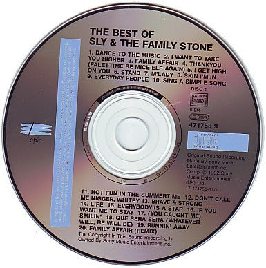 Sly & The Family Stone : Greatest Hits (2xCD, Comp, RE)