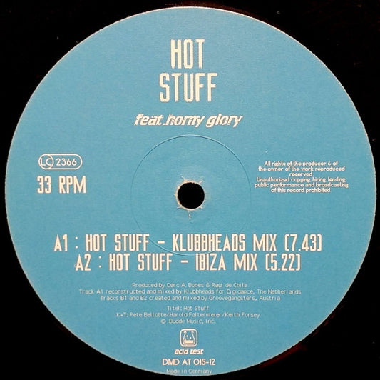 Hot Stuff Feat. Horny Glory : Hot Stuff (12")