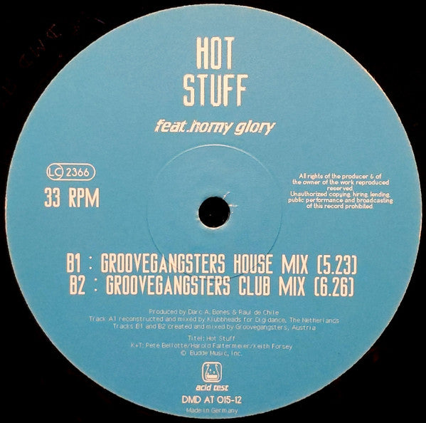 Hot Stuff Feat. Horny Glory : Hot Stuff (12")
