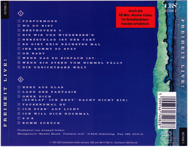 Münchener Freiheit : Freiheit Live! (2xCD, Album)