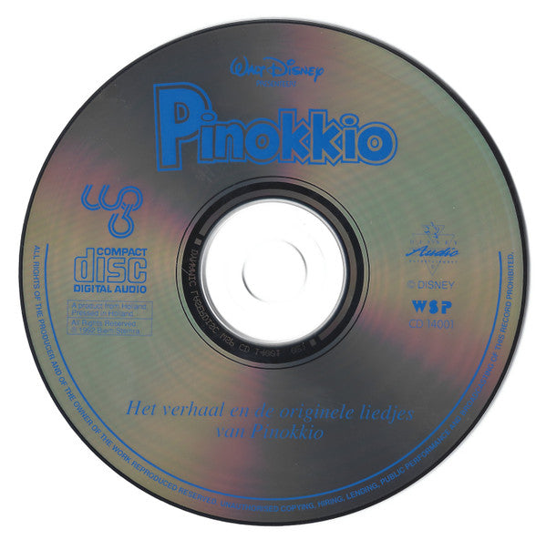 No Artist : Walt Disney Presenteert Pinokkio  (CD)