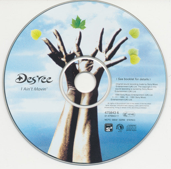 Des'ree : I Ain't Movin' (CD, Album, RE)