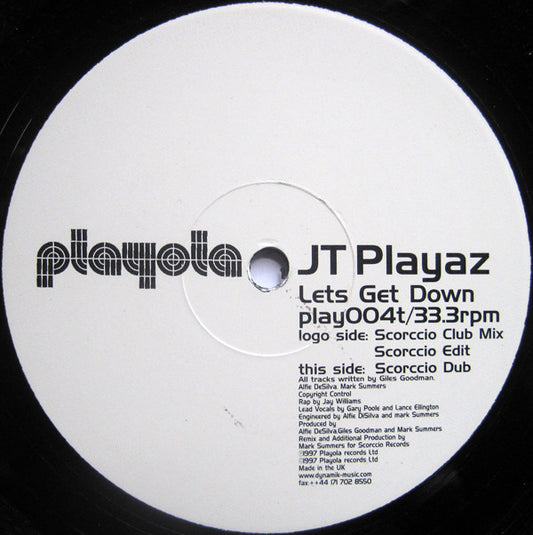 JT Playaz : Lets Get Down (12")