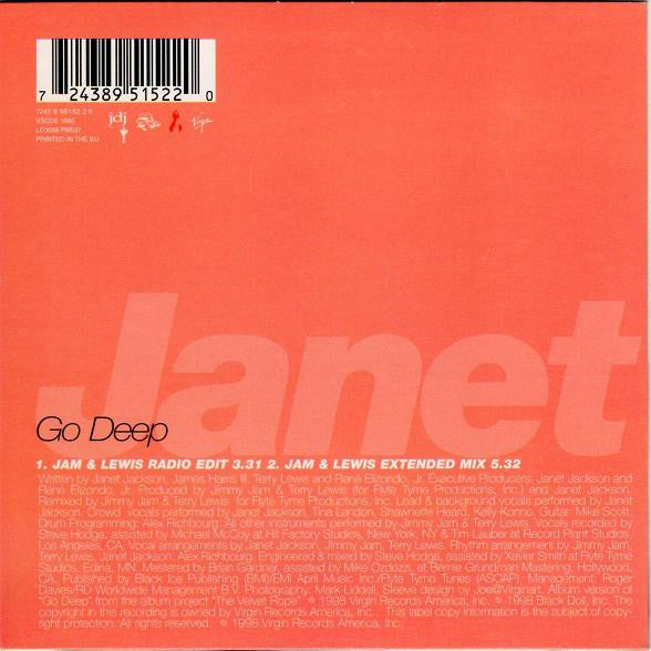 Janet Jackson : Go Deep (CD, Single, Car)