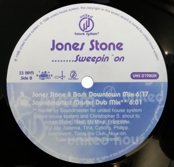 Christopher S. / Jones Stone : Get Real / Sweepin' On (12")