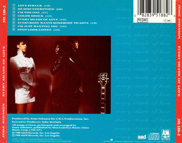 Jesse Johnson : Every Shade Of Love (CD, Album)