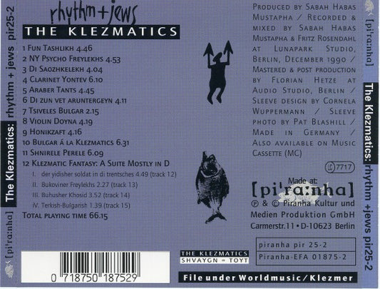 The Klezmatics : Rhythm + Jews (CD, Album)