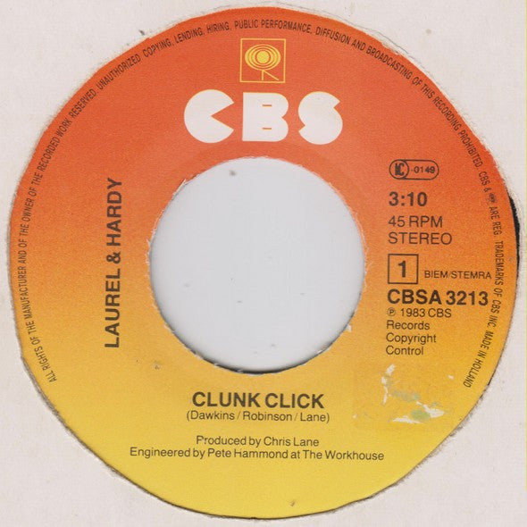 Laurel & Hardy (2) : Clunk Click (7", Single)