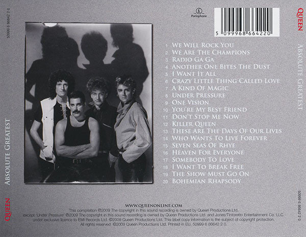 Queen : Absolute Greatest (CD, Comp, RM)
