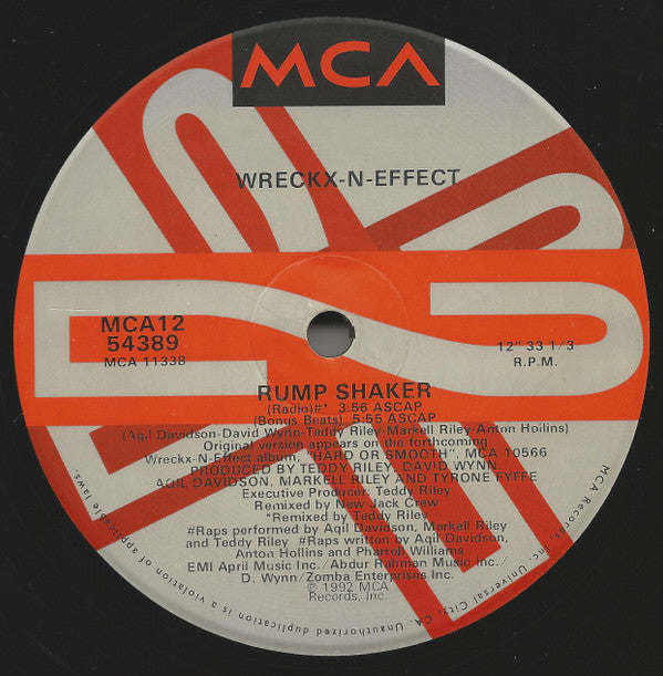 Wrecks-N-Effect : Rump Shaker (12")