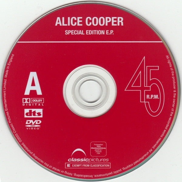 Alice Cooper : Special Edition EP (DVD-V, EP, PAL)
