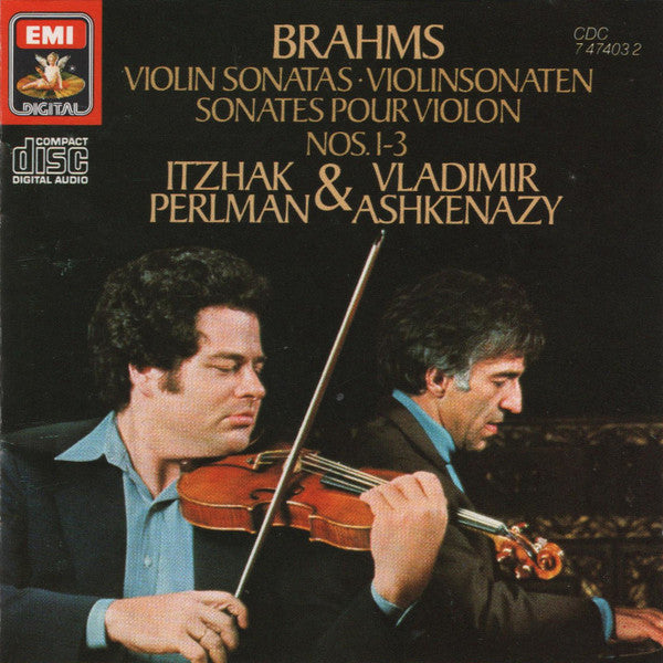 Johannes Brahms, Itzhak Perlman, Vladimir Ashkenazy : Violin Sonatas Nos. 1-3 (CD, Album)