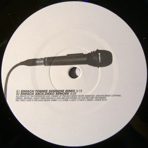 Ascii Disko : Einfach (Remixed) (12")