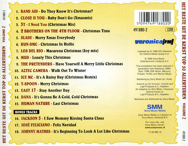 Various : Het Beste Uit De Kerst Top 50 Allertijden Volume 2 (CD, Comp)