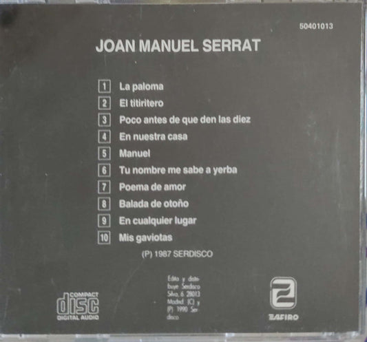 Joan Manuel Serrat : Joan Manuel Serrat (CD, Album)