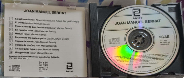 Joan Manuel Serrat : Joan Manuel Serrat (CD, Album)
