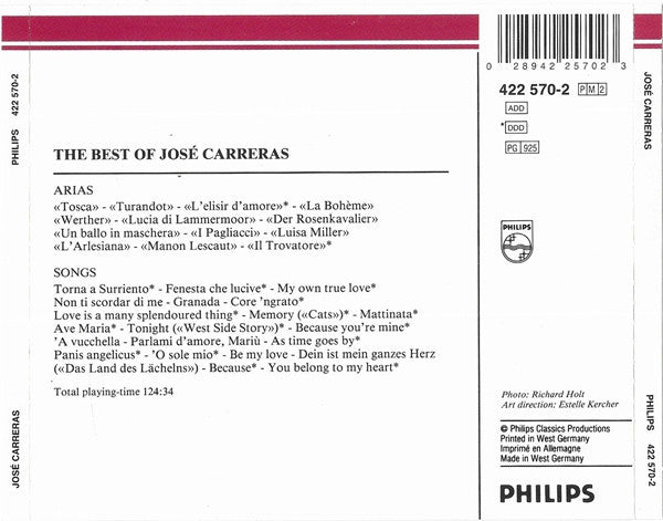 José Carreras : The Best Of (2xCD, Comp)
