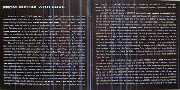 John Barry : From Russia With Love (Original Motion Picture Soundtrack) (CD, Album, RE, RM)