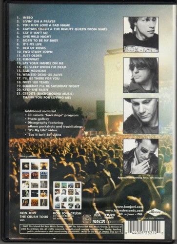 Bon Jovi : The Crush Tour (DVD-V, Copy Prot., PAL)