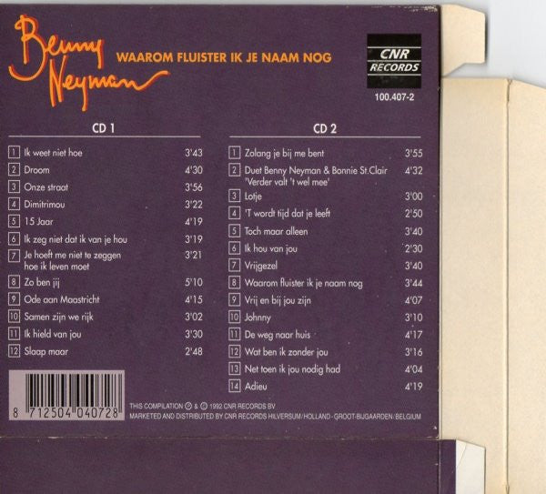 Benny Neyman : Waarom Fluister Ik Je Naam Nog (2xCD, Comp, RE + Box)