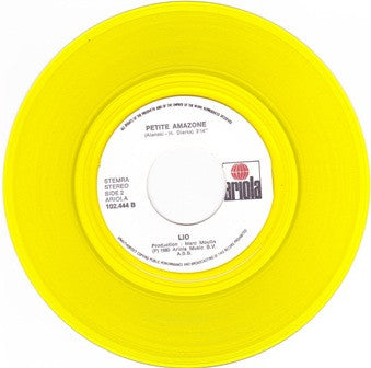 Lio : Amoureux Solitaires (7", Single, Yel)
