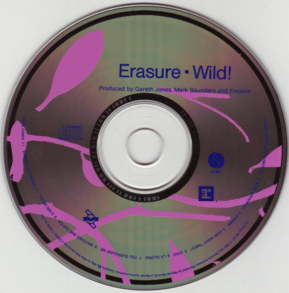 Erasure : Wild! (CD, Album)