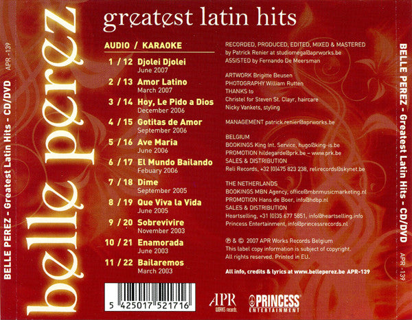 Belle Perez : Greatest Latin Hits (CD, Comp + DVD-V)
