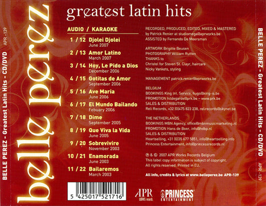 Belle Perez : Greatest Latin Hits (CD, Comp + DVD-V)