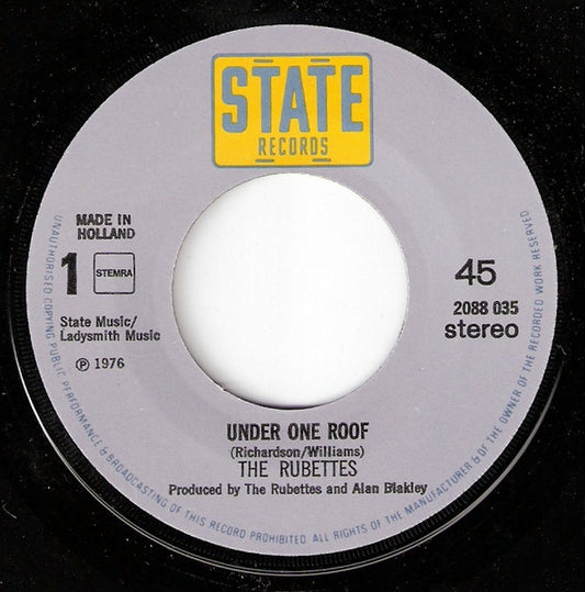 The Rubettes : Under One Roof (7", Single)
